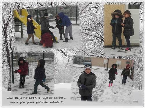 L'école sous la neige