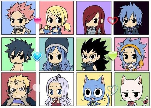 Les couples dans Fairy Tail