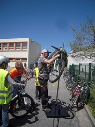 De bons cyclistes prudents !!