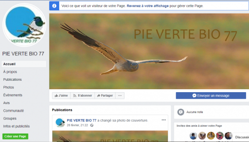 Pie verte Bio 77 sur Facebook