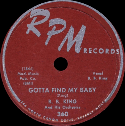 B.B. King : CD " B.B. King Story Vol. 1 : 1950-1952 " SB Records DP 33 [ FR ]