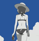 sakura a la plage