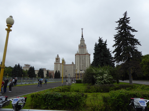 Voyage Transsibérien 2017, le 09/07, 2ème jour, Moscou , cité universitaire et vue panoramique