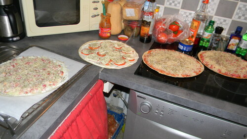 Galettes de dürum façon pizza