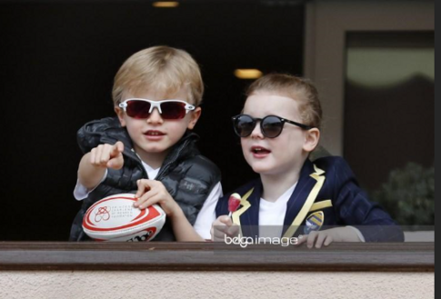 photos de la princesse Charlene et du prince Albert au tournoi  Sainte Dévote