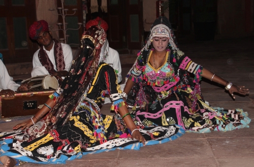 Hôtel Gajner Palace (Rajasthan) et danses