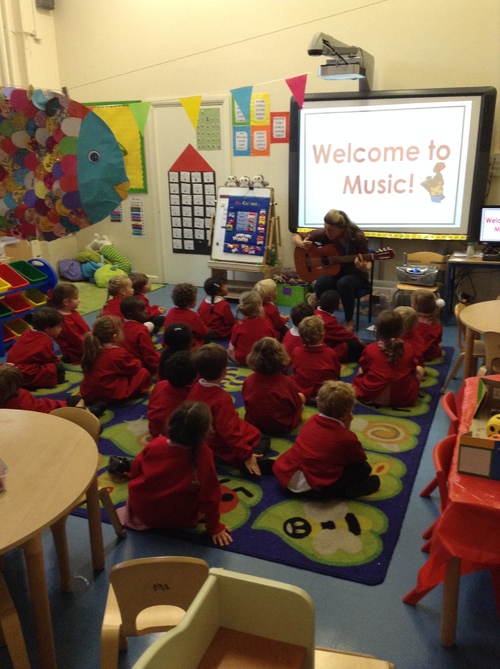 Our first Music Lesson! Lots of fun!