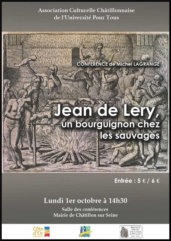 "Jean de Léry, un bourguignon chez les sauvages", une conférence de Michel Lagrange pour l'A.C.C.
