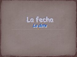 La fecha