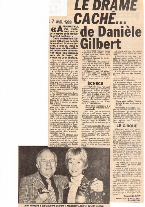 Danièle Gilbert chez Jean Richard en 1983 - part 2- ( archives Raymond Marti ) 