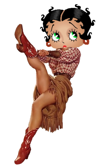 Betty Boop Goodmorning Cowboy | Black betty boop, Betty boop, Boop