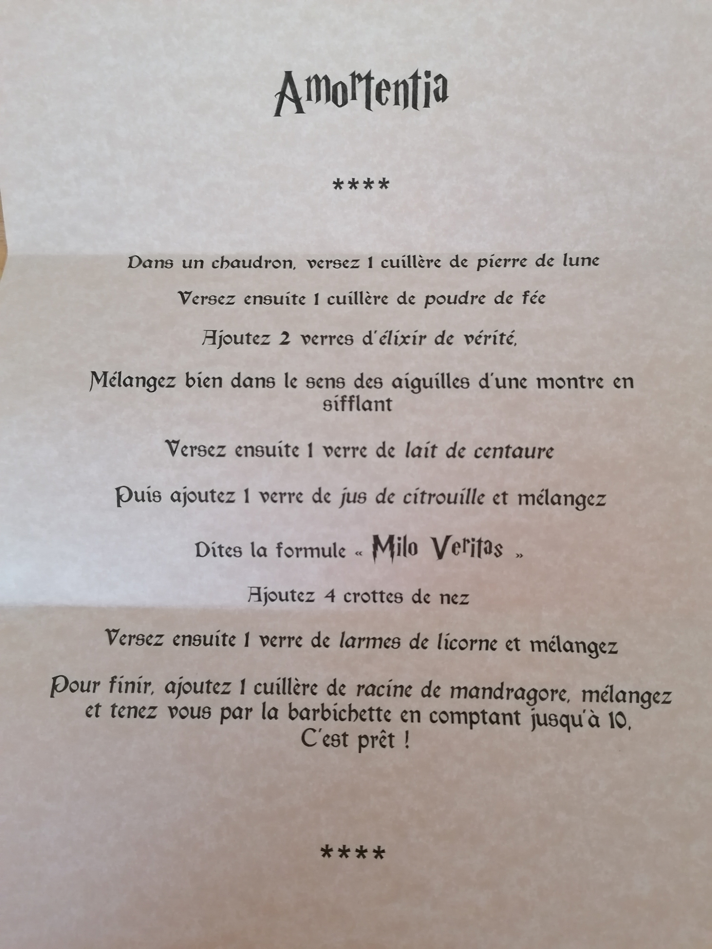 Formule Magique Sort Harry Potter A Imprimer Un anniversaire "Harry Potter" (3ème partie) - Les créations d'Ulane