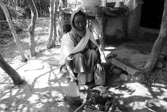 Rencontre en N&B dans le parc du Simien, Ethiopie