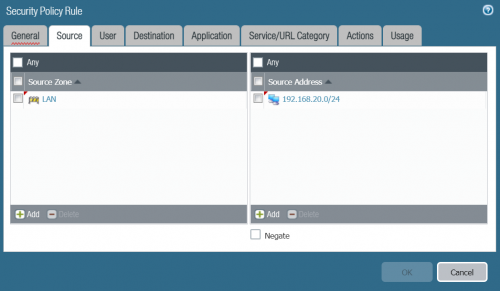 Configuration basique d'un pare-feu Palo Alto (vlan, nat, accès internet)