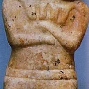 Statuette of the twin goddesses Marble, from Catalhoyuk First half of the 6th millenium BC