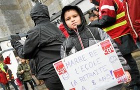 Manifestation contre réforme des retraites, Brest, 20 février 2020