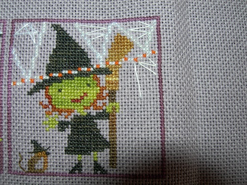 Broom, witch and mousie