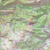 Carte IGN geoportail itinéraire Pic de Bazès et pic de Navaillo et leur tour cycliste