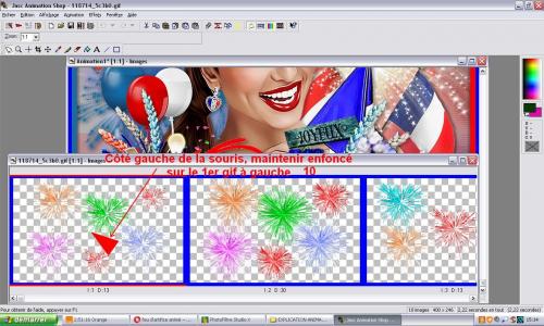 Explications pour mettre un gif animé avec Animation Shop et Photofiltre Studio X.14.0
