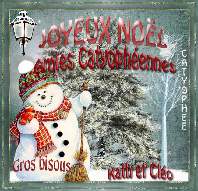 creation Joyeux Noel de mes Amies Cleophee et Kathania