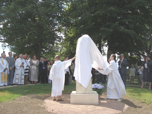 L'inauguration de la statue de Saint Bernard