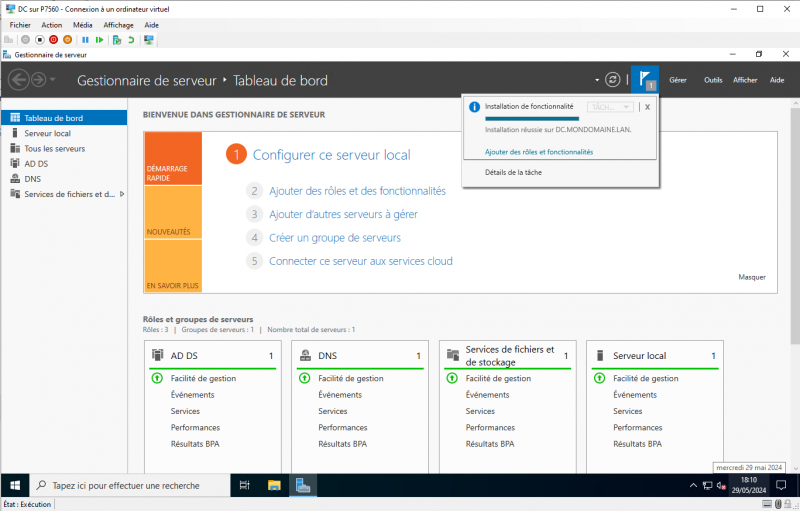 Configurer un serveur SFTP en failover sur Windows Serveur Core 2022