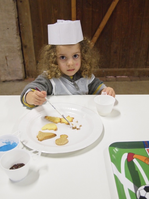 Les petits / moyens à l'atelier farine au moulin d'Eschviller