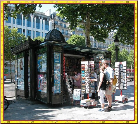 Paris son mobilier urbain