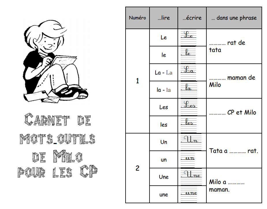 Carnet de mots-outils - laeti7331