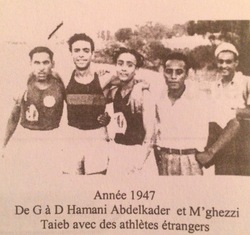 Hamani champion AFN 2ème à gauche, Mghezzi avec casquette