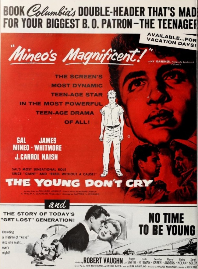 THE YOUNG DON'T CRY BOX OFFICE USA 1957