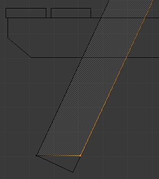 Faire le bas de la patte de la table