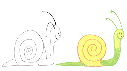 Comment dessiner un escargot ?