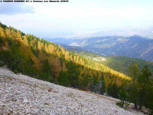 Ascension du mont Ventoux face nord par les sentiers