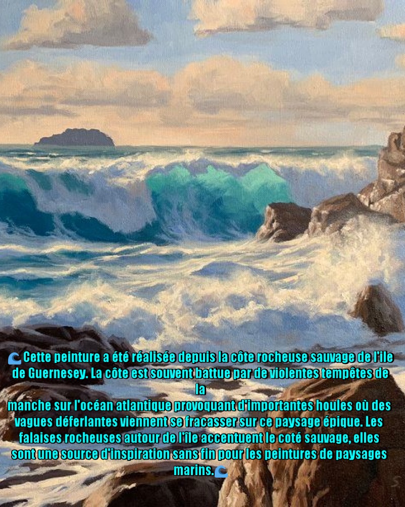 Dessin et peinture - vidéo 3347 : Comment peindre une mer agitée,  typiquement bretonne ? - huile ou acrylique. - lapalettedecouleurs