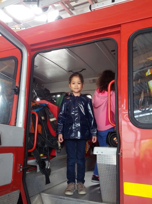 Visite à la caserne des pompiers MSB