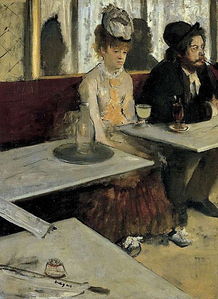 L'absinthe, Degas - www.histoire-images.oorg