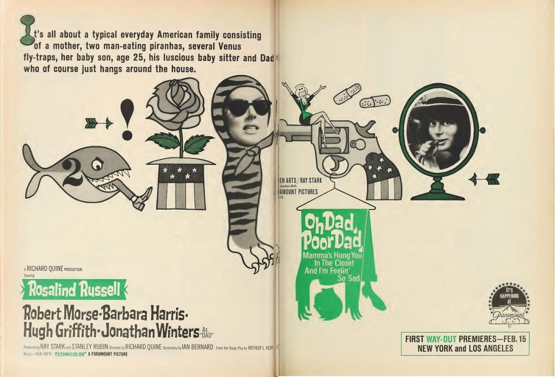 OH DAD POOR DAD MAMMA'S HUNG YOU IN THE CLOSET box office USA 1967