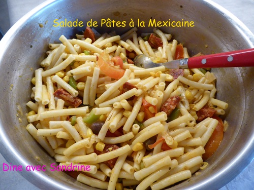 Une Salade de Pâtes à la Mexicaine