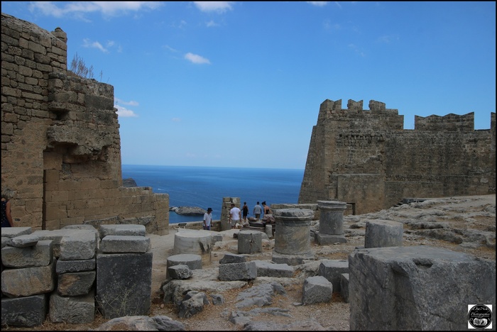 Lindos et son Acropole, ile de Rhodes, Grèce