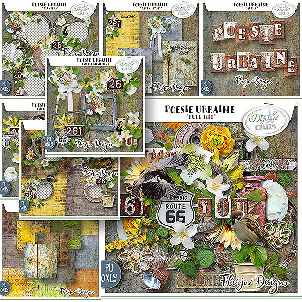 Poésie Urbaine { Bundle PU } Florju Designs