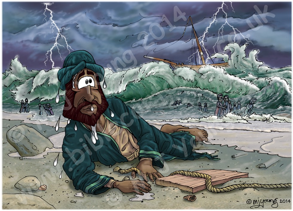 Acts 27 - Paul shipwrecked - Scene 07 - Everyone safe