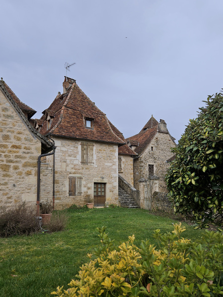 Le village de Carennac en hiver