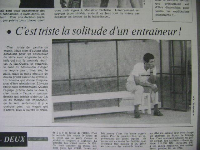 Zouba entraineur 1987-1988