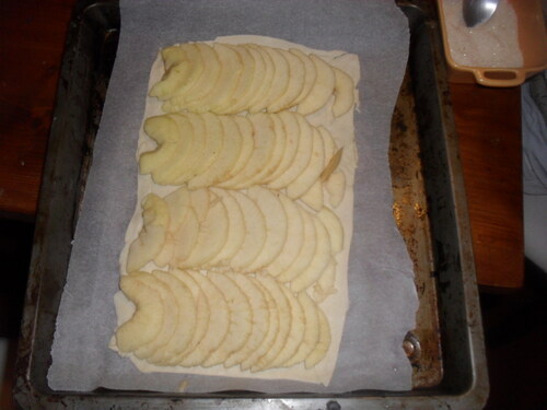 Un petit dessert tout simple...tarte fine aux pommes