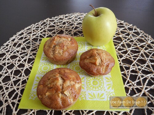 Muffins moelleux pomme / cannelle