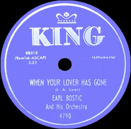 Earl Bostic : CD " The Shellac 78 RPM Collection Vol 4 1953-1955 " Soul Bag Records DP 212 [ FR ]