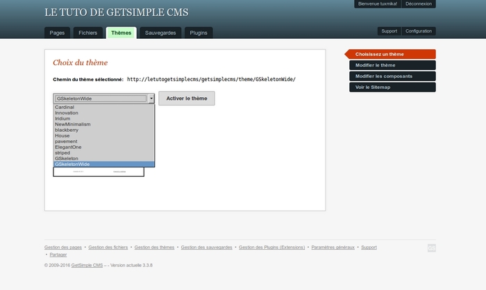 Installer GetSimple CMS sur Centos 7