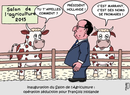 François Hollande au Salon de l'Agriculture 2015