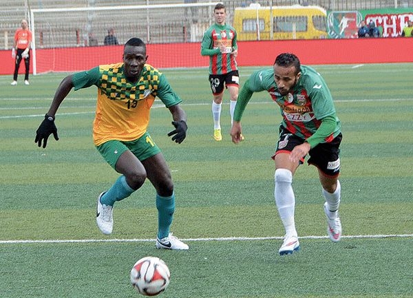 Samedi 14.02.2015 à Bologhine coupe de la CAF préliminaire MCA-Sahel SC  Niger 0-0